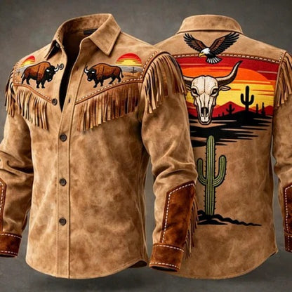 Desert Sunset Bison